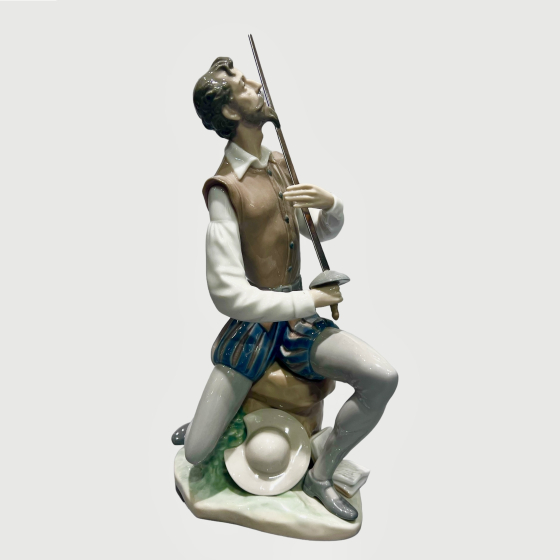 Фигура «Клятва Дон Кихота», Испания, фирма «Lladro», 1985 г., Сальвадор Фурио Фигура «Клятва Дон Кихота», Испания, фирма «Lladro», 1985 г., Сальвадор Фурио
